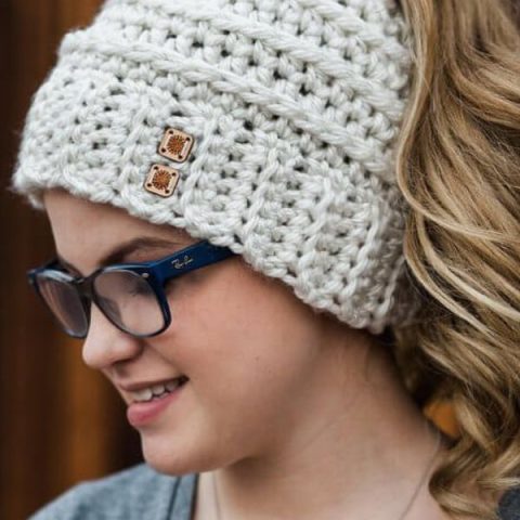 Image for Beehive Messy Bun Hat