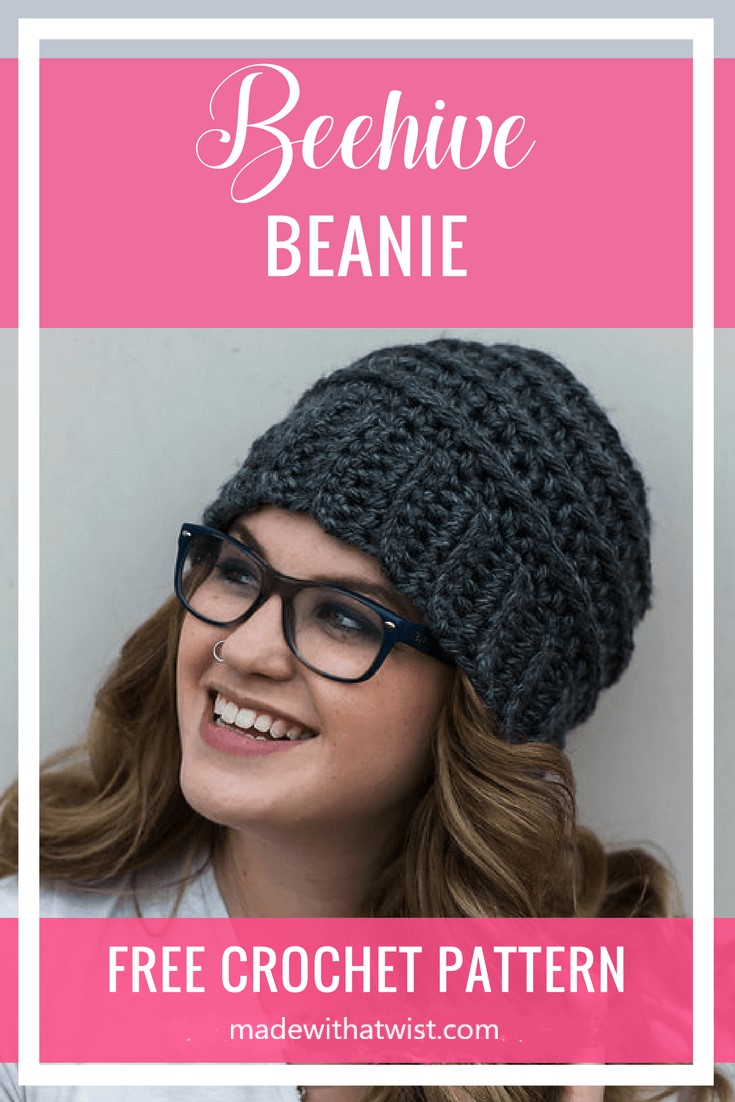 beehive beanie crochet pattern