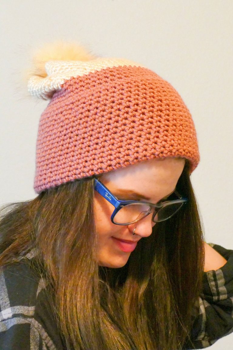 Easy Double Brim Slouch Hat: Free Crochet Pattern