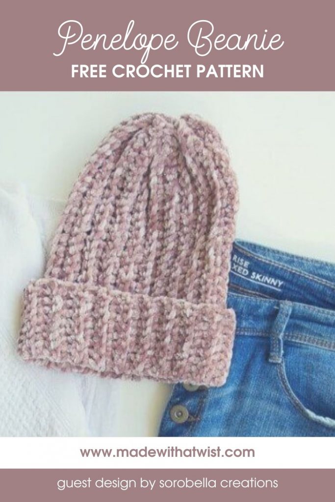 velvet knit beanie