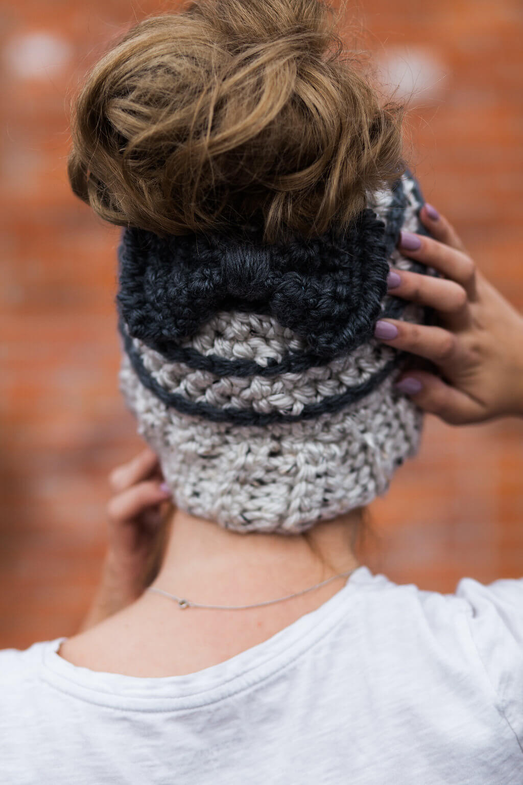 Monogram Messy Bun Beanie Headband – KK's