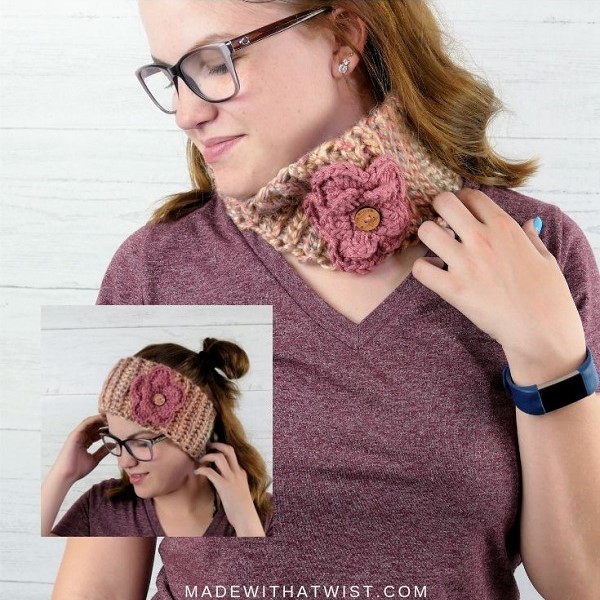 Image for Convertible Free Crochet Headband / Cowl Pattern