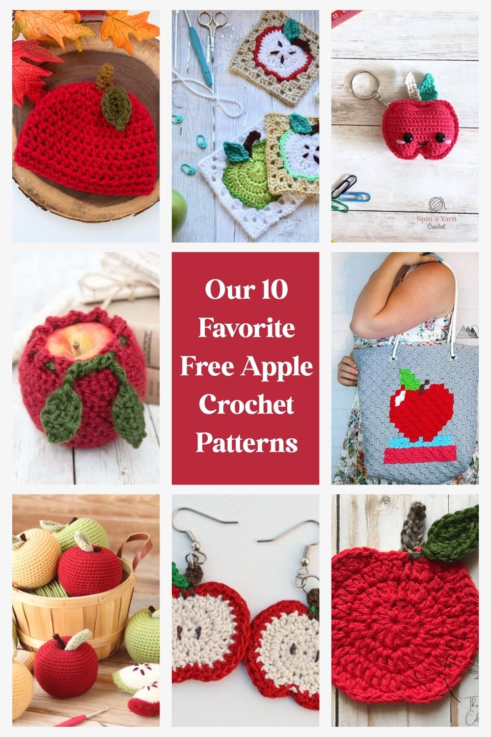 10 Free Apple Crochet Patterns for Fall