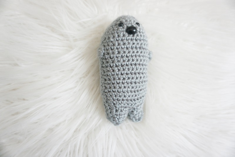Image of the Amigurumi crochet seal from our FREE pattern