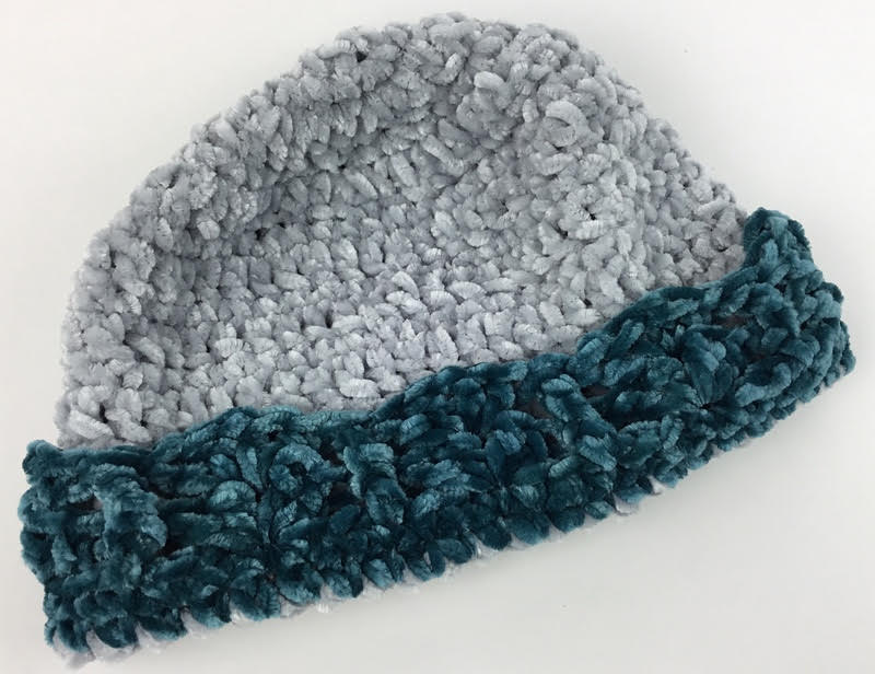 Photo of the soft and unique Victorian velvet hat