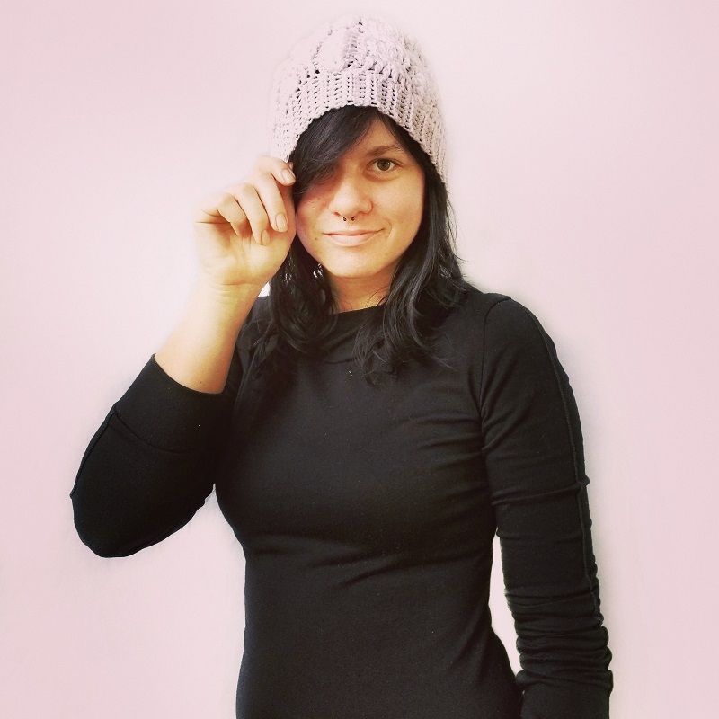 Photo of Chantal Barnett the maker behind Yarnique