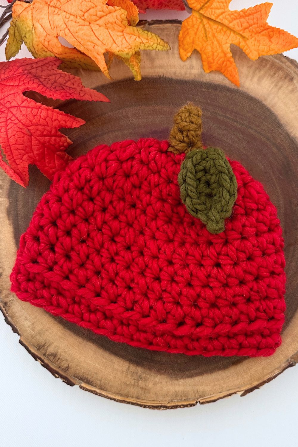 Apple Crochet Hat for Kids | Super Bulky Beanie in 4 Sizes!