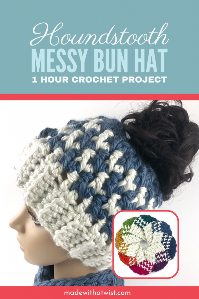 Crochet best sale ponytail hat