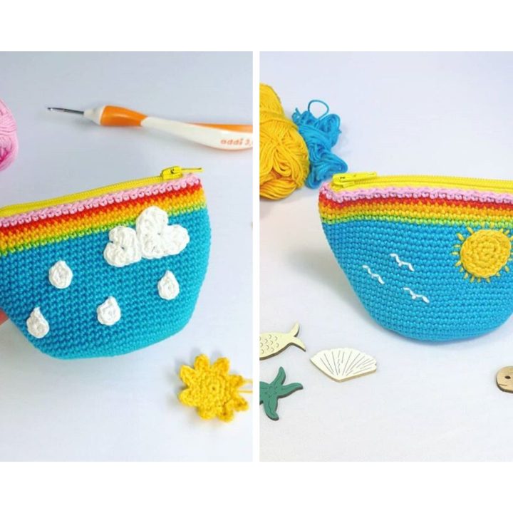 Image for Crochet Rainy-Sunny Coin Purse