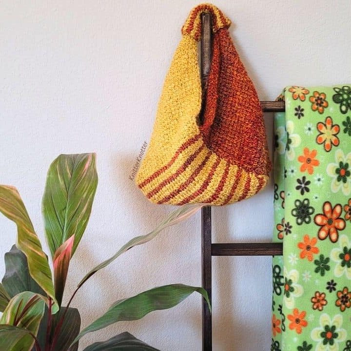 Image for Free Tunisian Crochet Origami Handbag Pattern