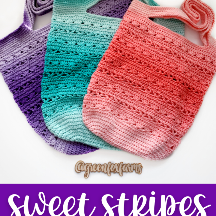 Image for Sweet Stripes Market Tote Bag