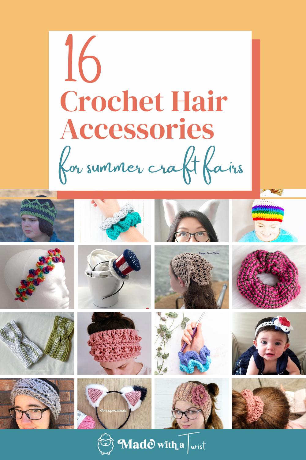 16 Crochet Hair Accessories to Keep You Cool this Summer!
