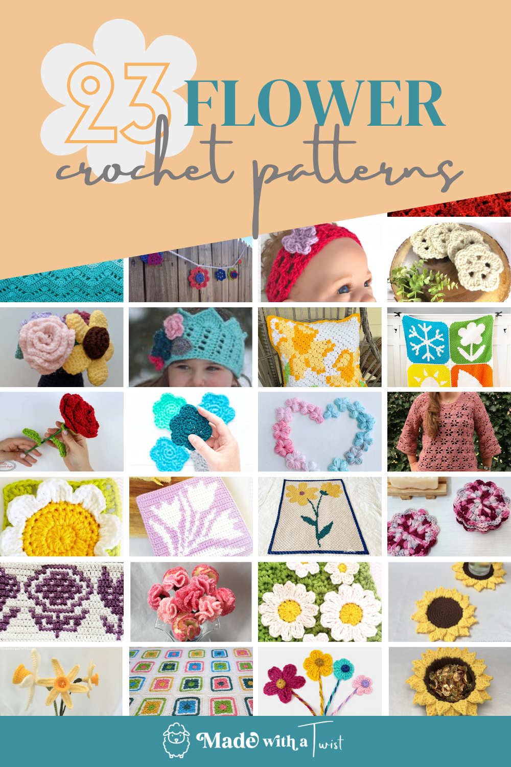 23 Crochet Flower Patterns