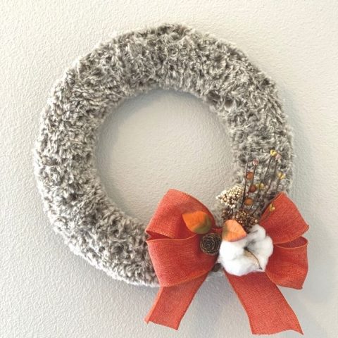 Image for Faux Fur Wreath: Free Crochet Pattern