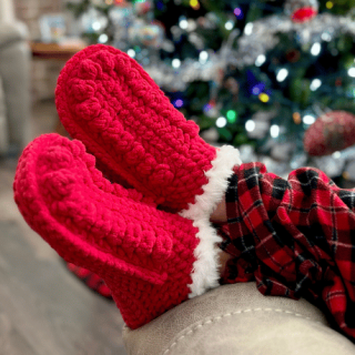 Image for Crochet Christmas Slippers