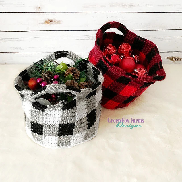 Image for Buffalo Plaid Baskets