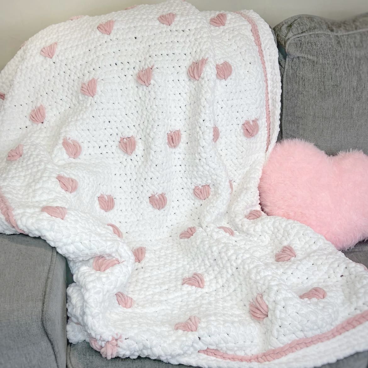 Image for Puffy Hearts Blanket