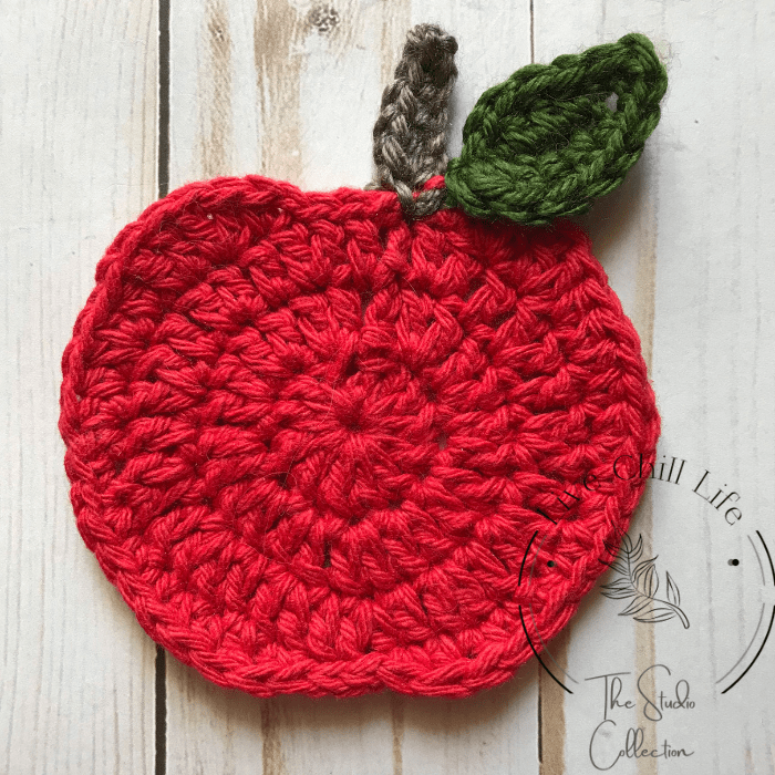 Image for How to crochet apple coasters – free pattern